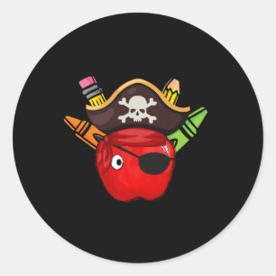 School International Talk Like A Pirate Day Pirate Classic Round Sticker