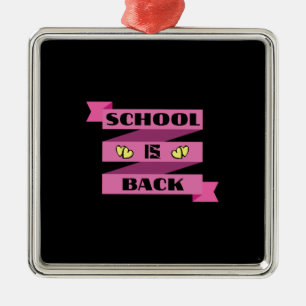 School Is Back Metal Tree Decoration