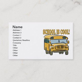 School Is Cool Business Card