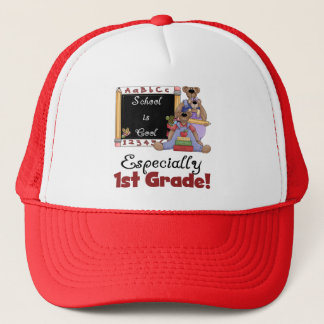 School is Cool Especially 1st Grade Trucker Hat