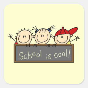 School is Cool Square Sticker