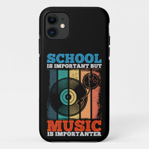 School Is Important But Music Is Importanter Vinyl iPhone 11 Case