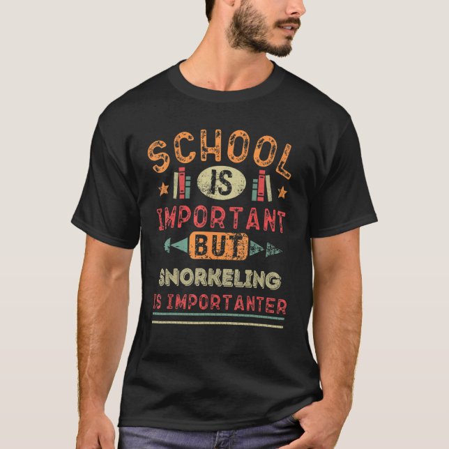 School Is Important But Sledding Is Importanter 1 T-Shirt (Front)