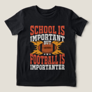 School is Important, Funny American Football  Tri-Blend Shirt