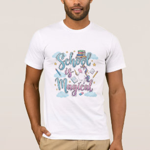School is Magical Cute Unicorn Back to School T-Shirt