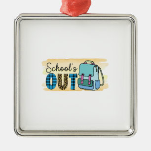 School Is Out Metal Tree Decoration
