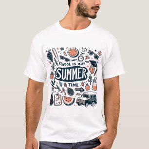 School Is Out - Summer Time Fun Vacation T-Shirt