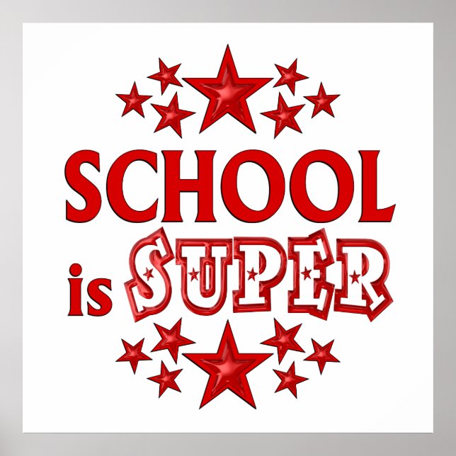 School is Super Poster (Front)