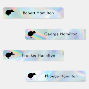 School Kids Waterproof Holographic with Bird Motif