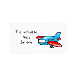 School Labels ( airplane )