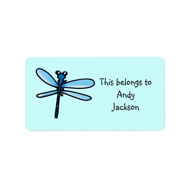 School Labels ( dragonfly ) (Front)