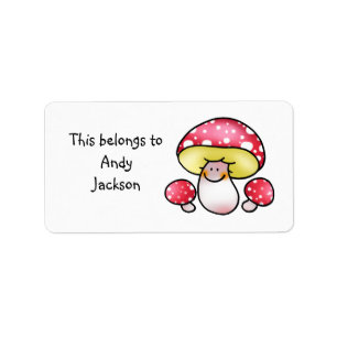 School Labels ( mushrooms )