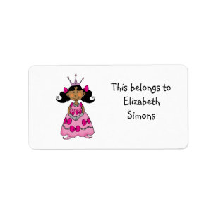 School Labels (princess)