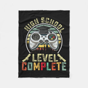 School Level Complete Gamer School Graduation Gift Fleece Blanket