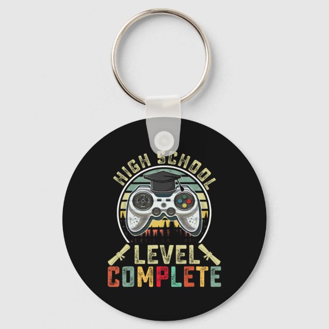 School Level Complete Gamer School Graduation Gift Key Ring (Front)