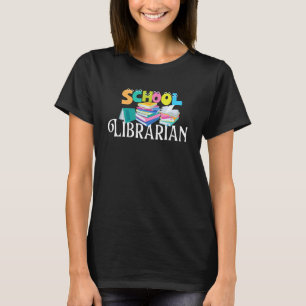 School Librarian - Library Cataloguer Bookworm Boo T-Shirt