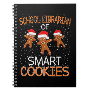 School Librarian Mart Cookies Christmas Gift Notebook