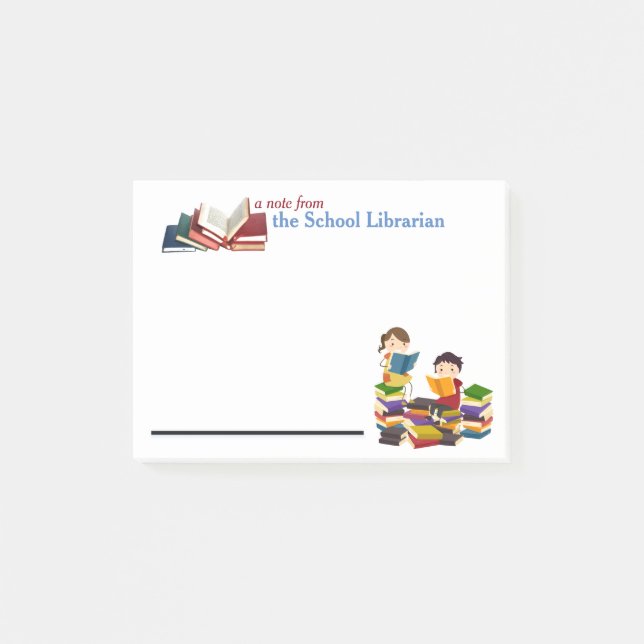 School Librarian Post-it Notes (Front)