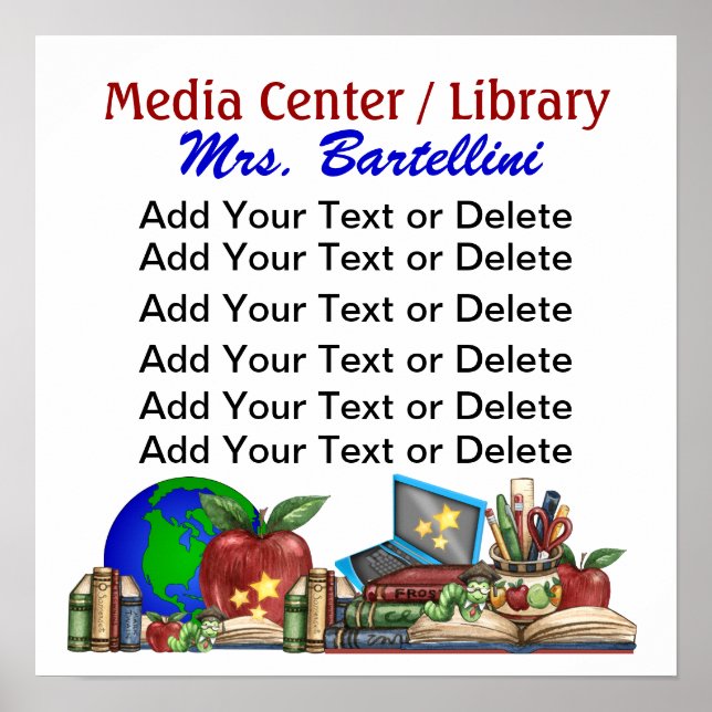 School / Library / Classroom Poster - SRF (Front)