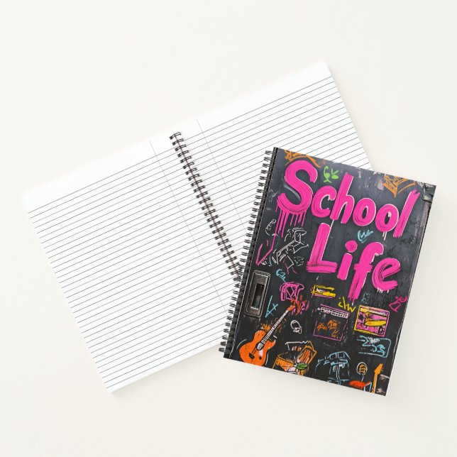 "School Life" Chalkboard Notebook (Inside)