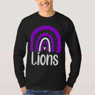 School Lions Mascot Rainbow Lion Sports Spirit T-Shirt
