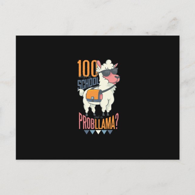 School Llama Postcard (Front)