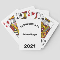 School Logo Personalised Playing Cards