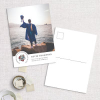 School Logo & Photo Graduation Announcement