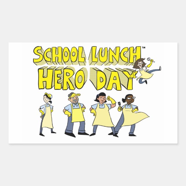 School Lunch Hero Day sticker (Front)