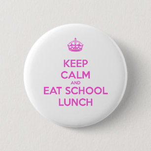 School Lunch Lady Loves Nutrition 6 Cm Round Badge