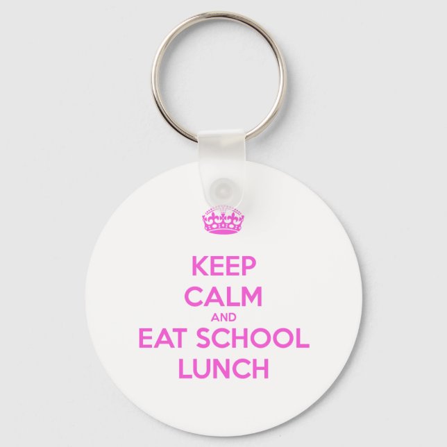 School Lunch Lady Loves Nutrition Key Ring (Front)