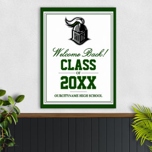 School Mascot Class Reunion Welcome Poster
