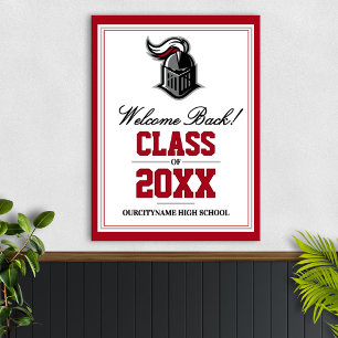 School Mascot Class Reunion Welcome Poster