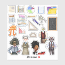 School Math Teacher Stickers