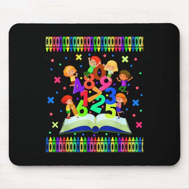 School Maths Day, Timetables, International Math O Mouse Mat (Front)