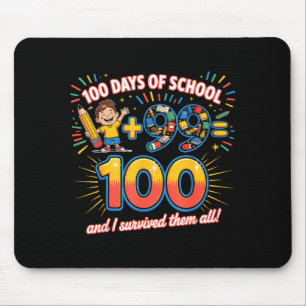 School Milestone 100 Days Learning Design Teachers Mouse Mat