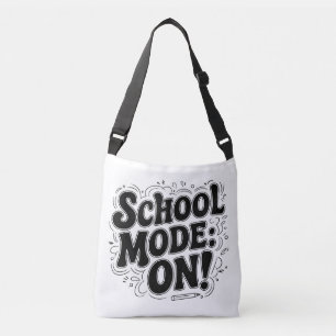 School Mode: ON! ,Vintage-Inspired Design Crossbody Bag