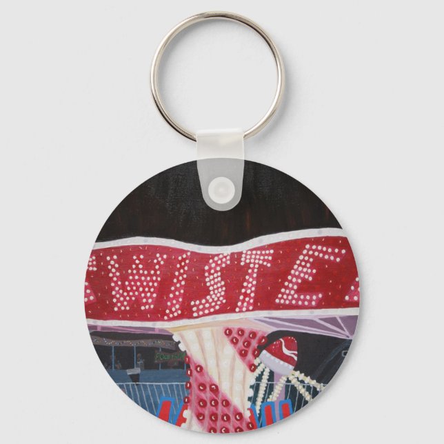School Night At The Fun Fair Key Ring (Front)