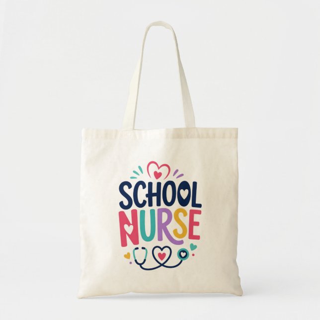 School Nurse Appreciation Tote Bag (Front)