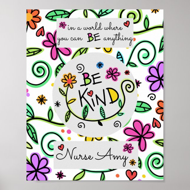 School Nurse Be Kind Office Poster (Front)