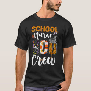 School Nurse Boo Crew Funny RN Halloween Matching T-Shirt