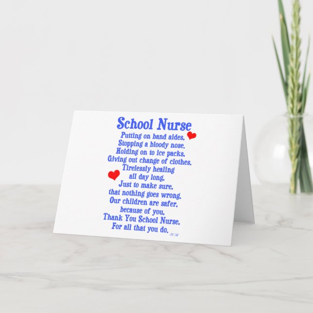School Nurse Card (Front)