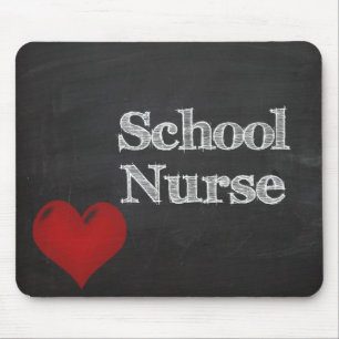school nurse chalkboard mousepad