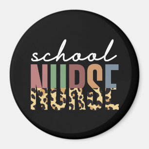 School Nurse cheetah Nurse appreciation gifts Magnet