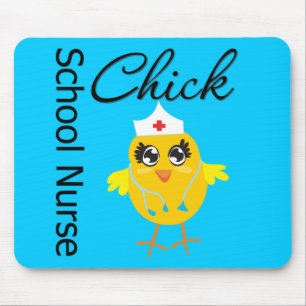 School Nurse Chick v1 Mouse Mat