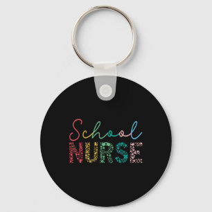 School Nurse Ck To School Nurse Elements Graphic Key Ring