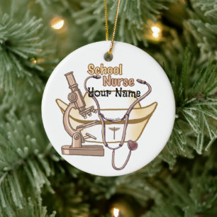 School Nurse Collage ornament