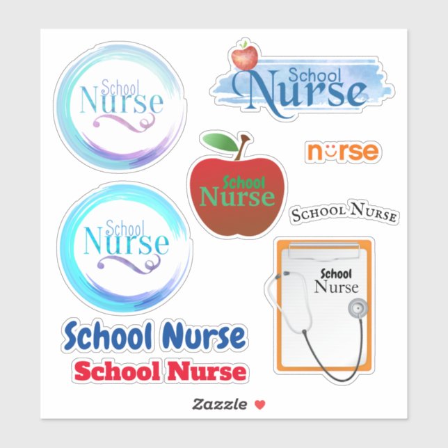 School Nurse Collection Contour Stickers (Sheet)