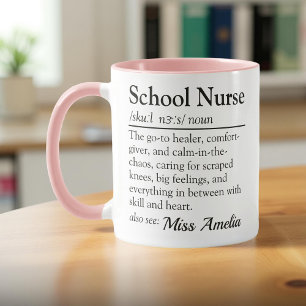 School Nurse Definition Custom Appreciation Mug