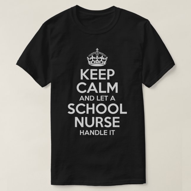 SCHOOL NURSE Gift Funny Job Title Profession Birth T-Shirt (Design Front)